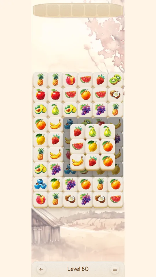 A Cozy Triples puzzle board