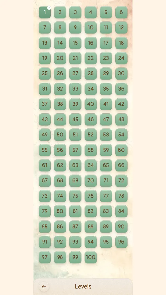 Cozy Triples level selection