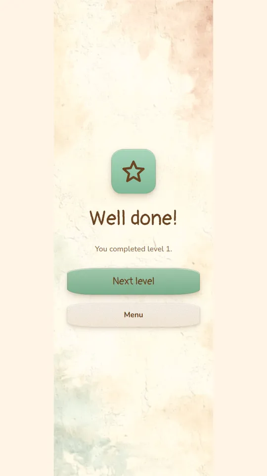Cozy Triples win screen
